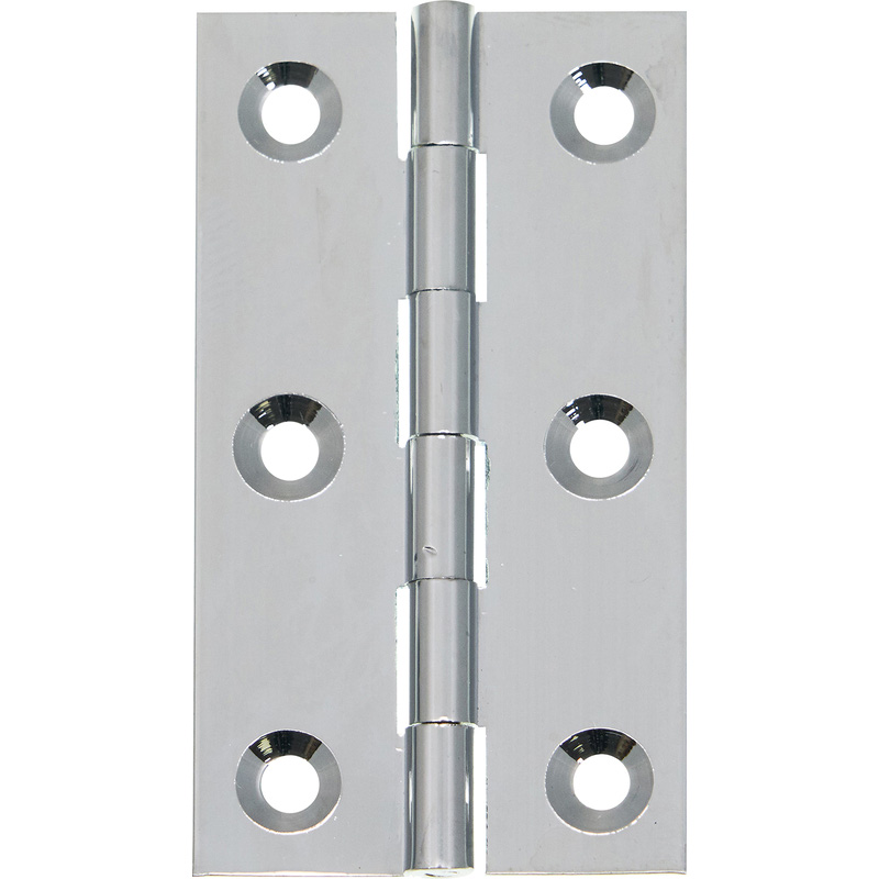 Solid Drawn Hinge Polished Chrome 63mm