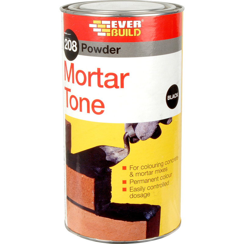 Everbuild 208 Powder Mortar Tone 1kg Black