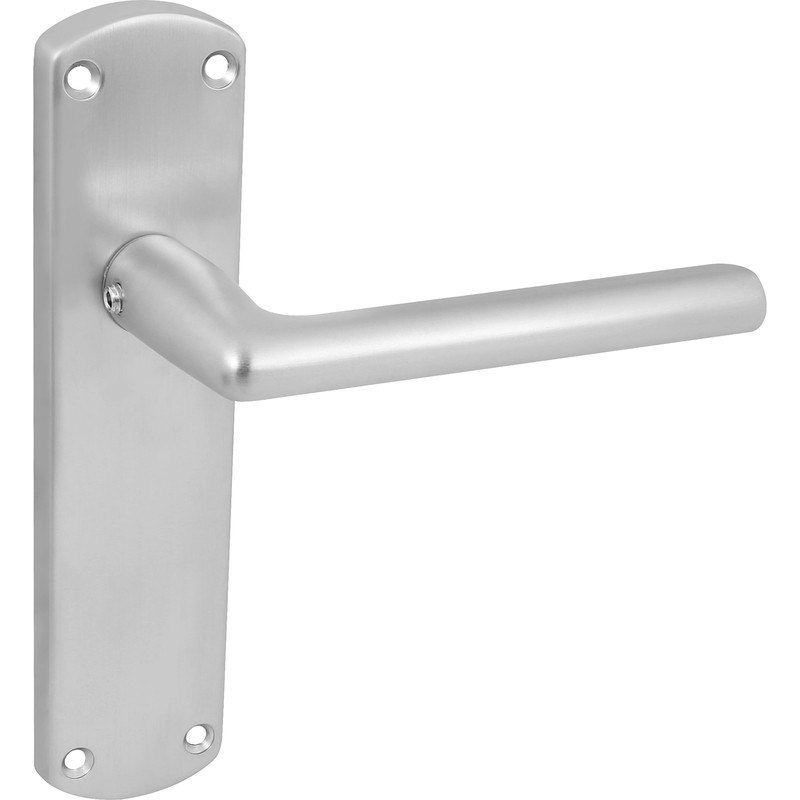 Serozzetta Uno Door Handles Latch Satin Chrome