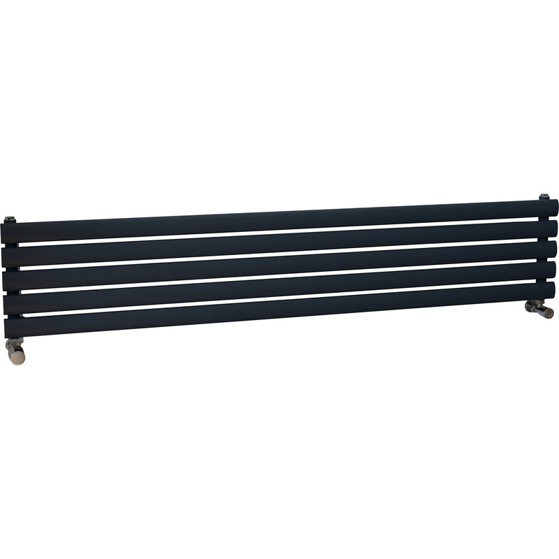 Ximax Bristol Single Horizontal Designer Radiator 294 x 1500mm 1689Btu Anthracite