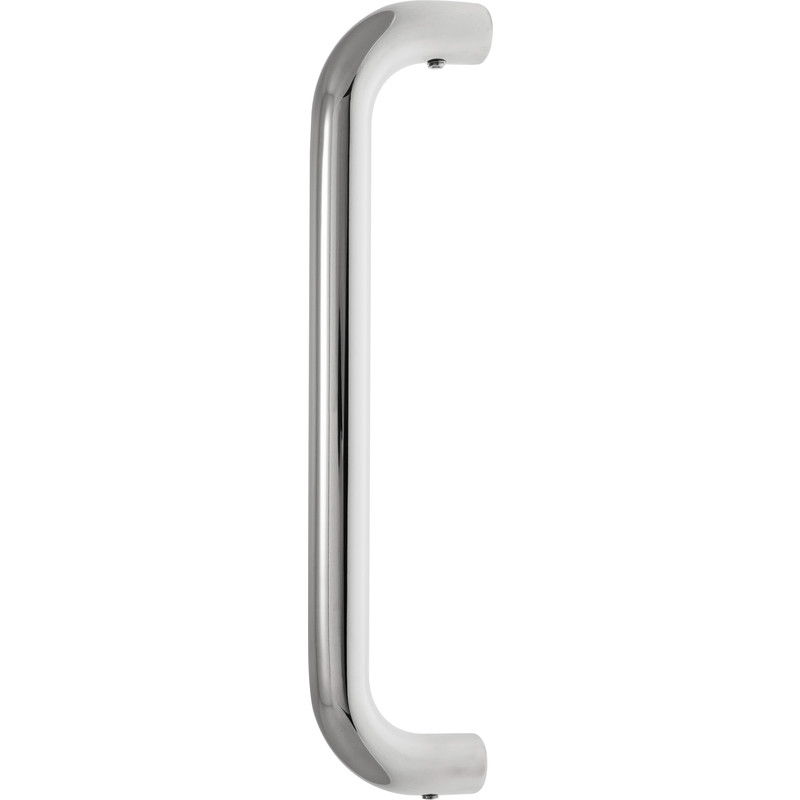 D Shape Pull Handle Polished 150x19mm