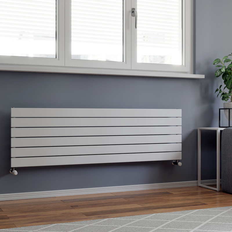 Ximax Oxford Single Horizontal Designer Radiator 445 x 1500mm 2515Btu White