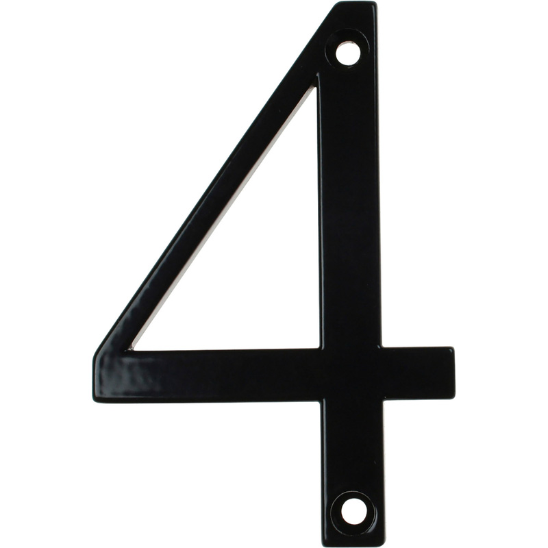 Fab & Fix Hardex Door Numeral Matt Black 4