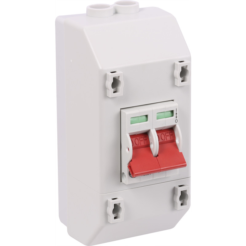 Wylex 2 Pole Isolator Switch With Enclosure 100A