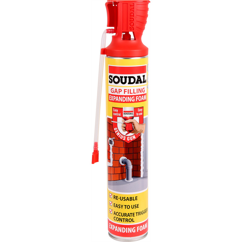 Soudal Genius Gun Gap Filling Expanding Foam 750ml