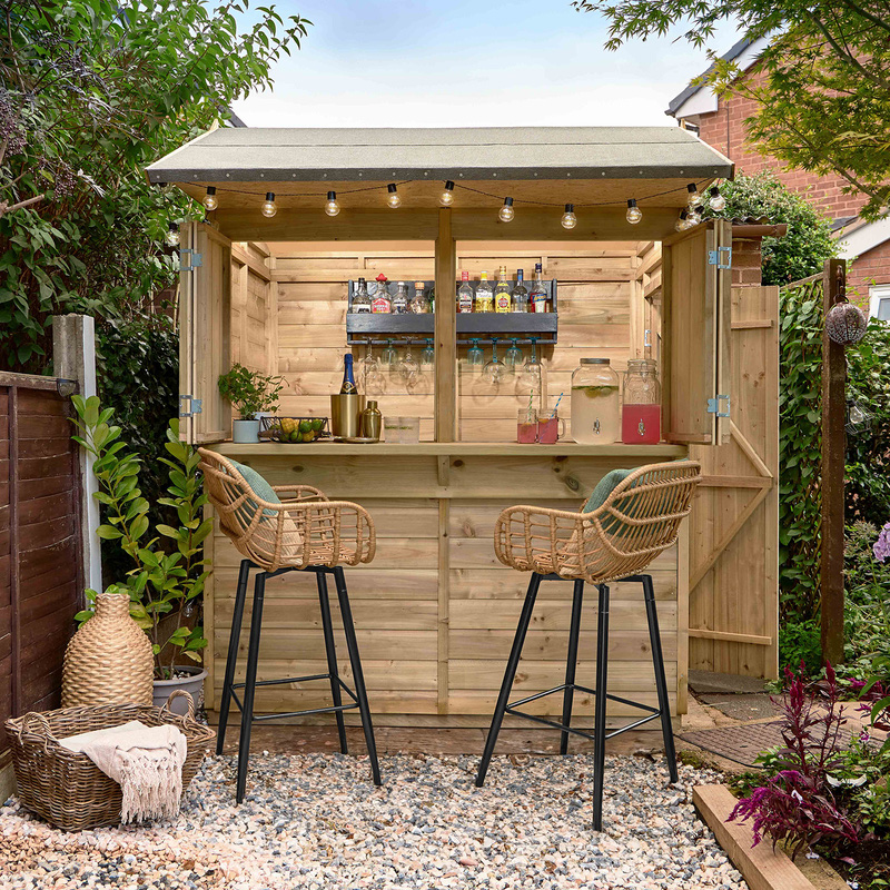 Forest Garden Shiplap Apex Garden Bar 6' x 4'
