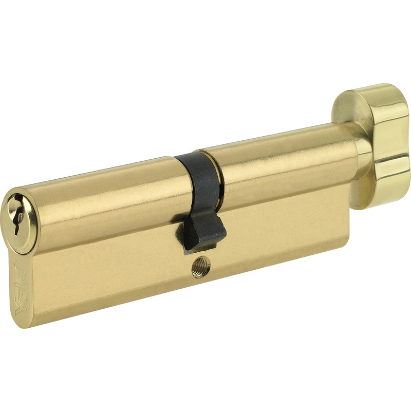 Yale 6 Pin Euro Thumbturn Cylinder 35-10-35mm Brass