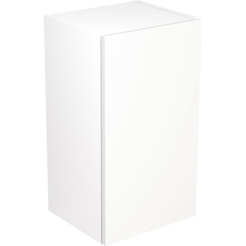 Kitchen Kit Flatpack Value Slab Kitchen Cabinet Wall Unit Matt White 400mm