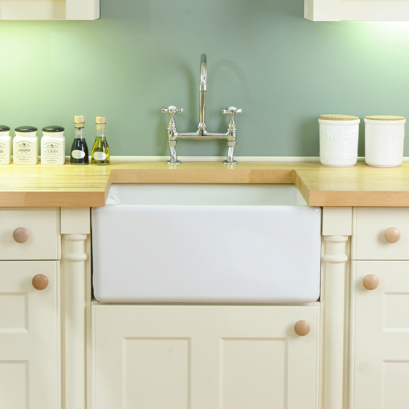 Reginox Reversible Traditional Belfast Ceramic Kitchen Sink White