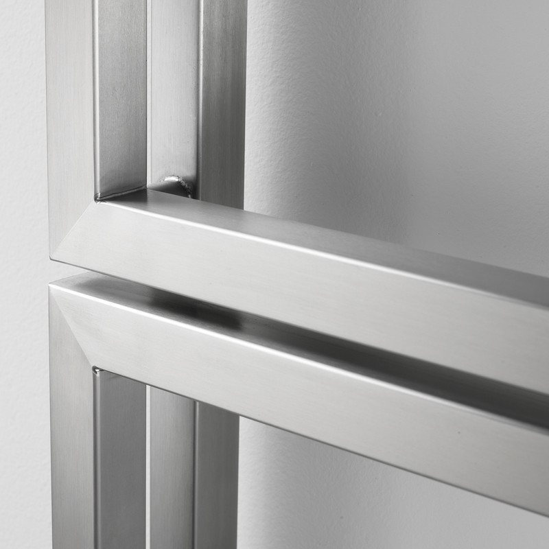 Aeon Fatih Designer Towel Warmer 830 x 500mm Btu 1527 Brushed Stainless Steel