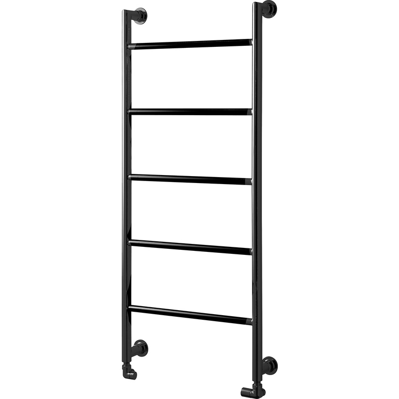 Towelrads Ballymore Towel Radiator Black 1200 x 530mm 982Btu