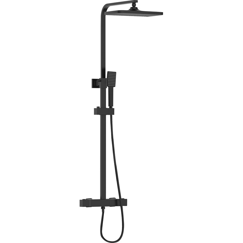 Bristan Craze Thermostatic Bar Diverter Mixer Shower Black