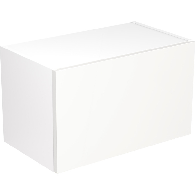 Kitchen Kit Ready Made Value Slab Kitchen Cabinet Wall Bridge Unit Standard Matt White 600mm