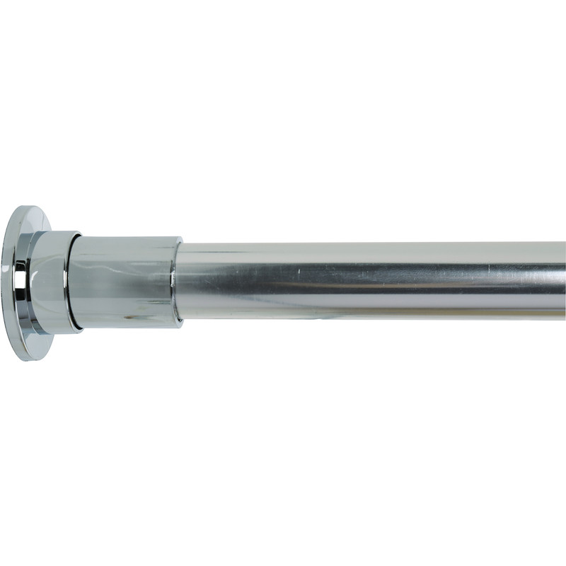 Croydex Stick 'N' Lock Shower Curtain Rail Chome