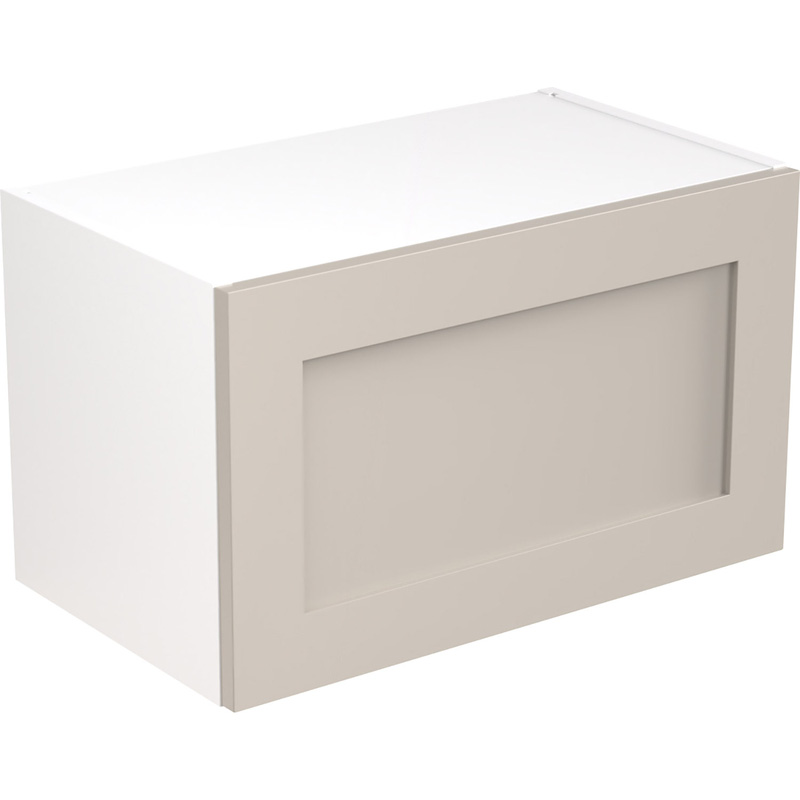 Kitchen Kit Flatpack Shaker Kitchen Cabinet Wall Bridge Unit Ultra Matt Light Grey 600mm