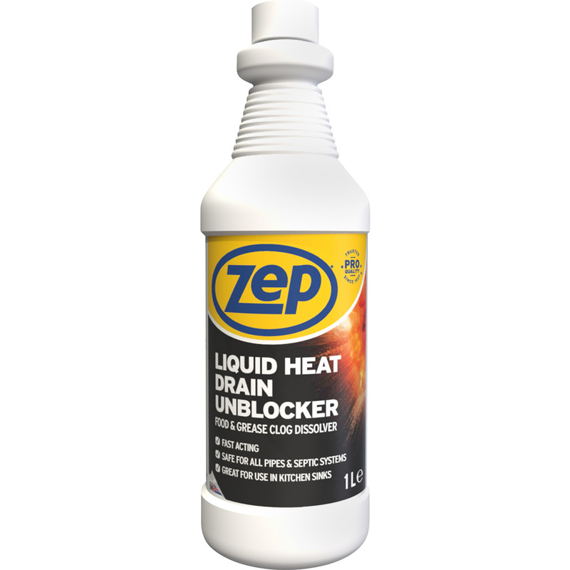 Zep Commercial Liquid Heat Drain Unblocker 1L