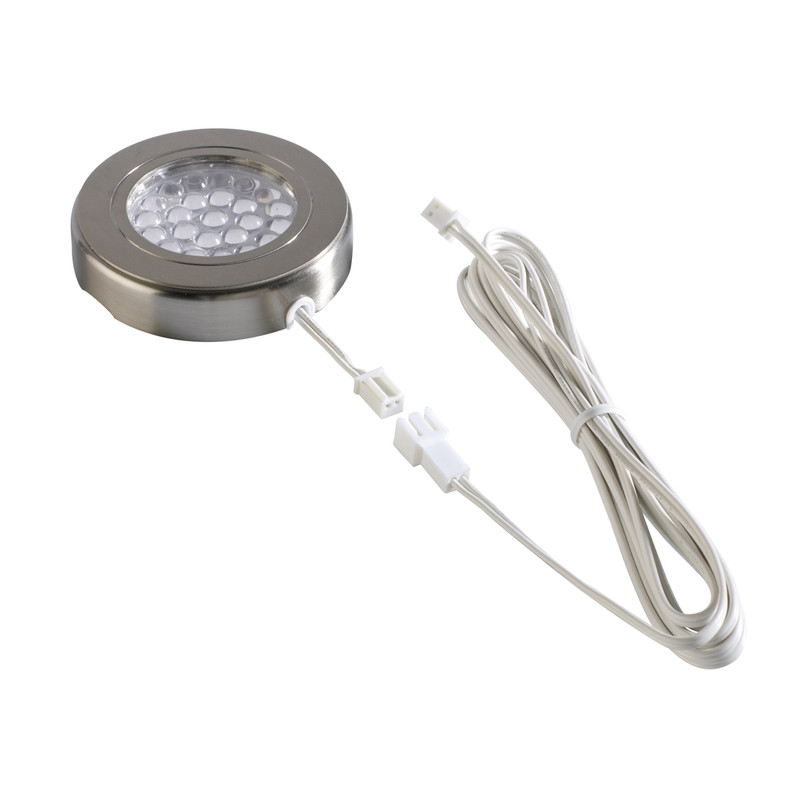 Sensio LED Low Voltage Round Under Cabinet Light 24V Cool White 85lm Fitting Only