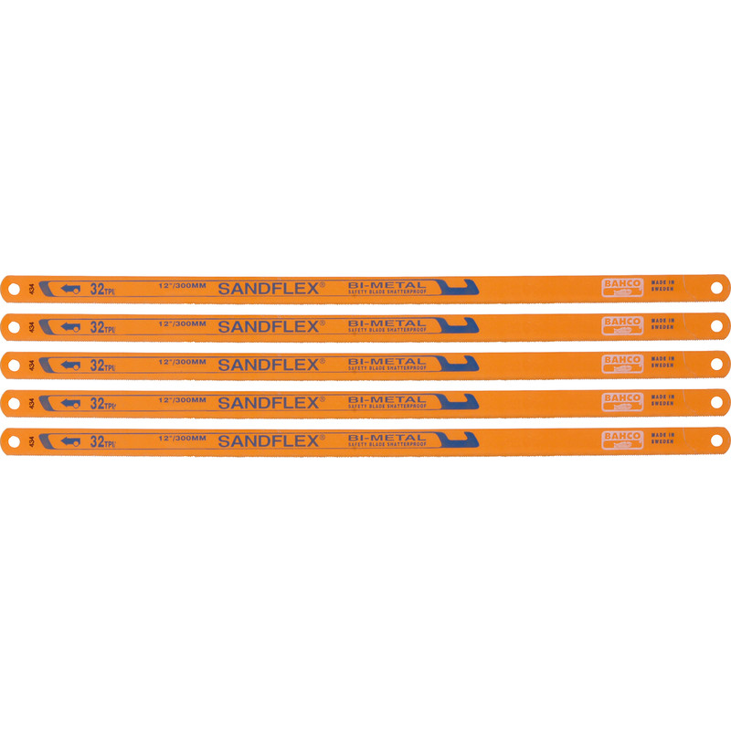 Bahco 12" Shatterproof Bi-Metal Hacksaw Blades 32 TPI