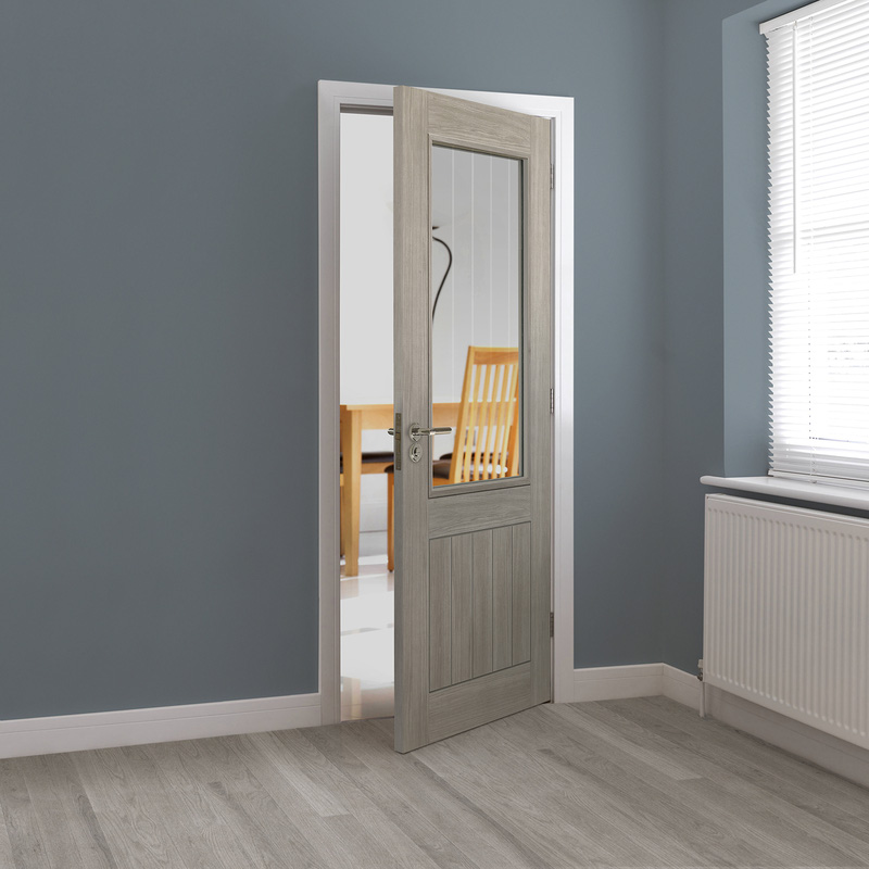 Colorado Clear Glazed Laminate Internal Door 35 x 1981 x 838mm