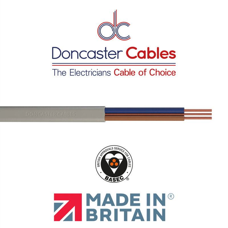 Doncaster Cables Twin & Earth Cable (6242Y) Grey 1.0mm2 Coil
