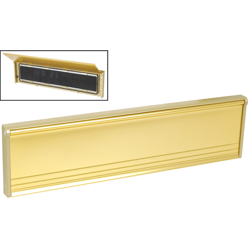 Flushback Letter Plate Gold