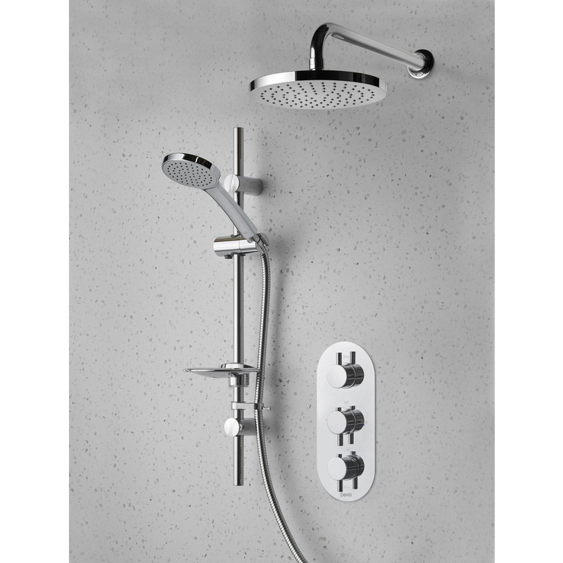Deva Newton Thermostatic Two Outlet Concealed Shower Valve