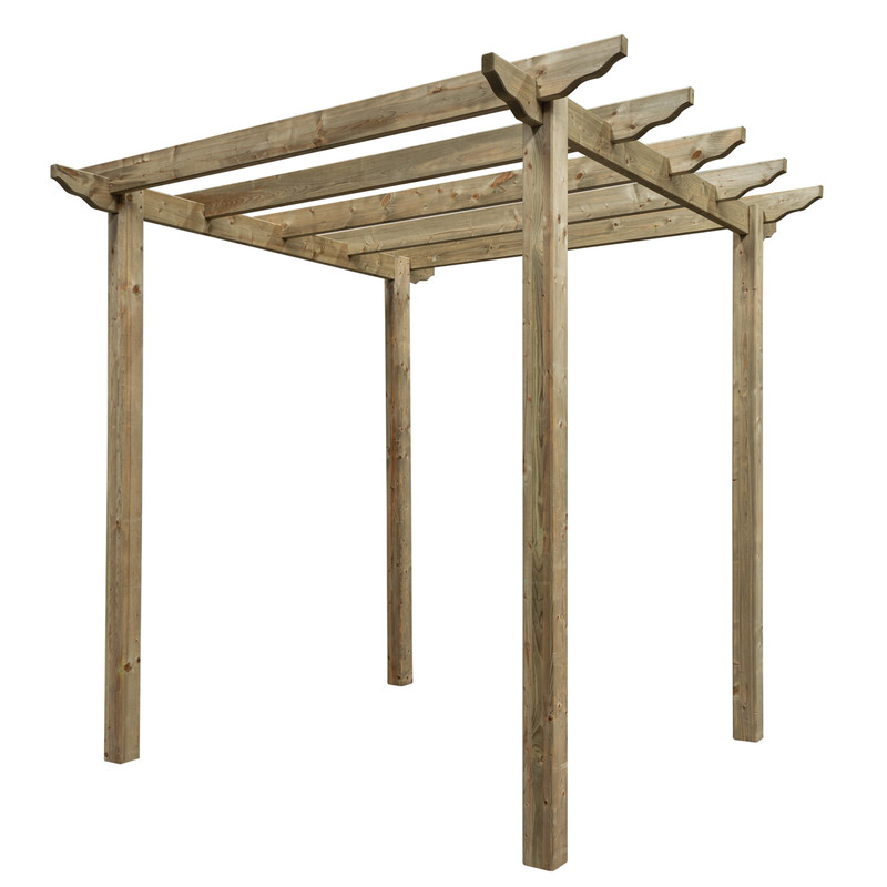 Rowlinson Pergola 276cm (h) x 240cm (w) x 240cm (d)