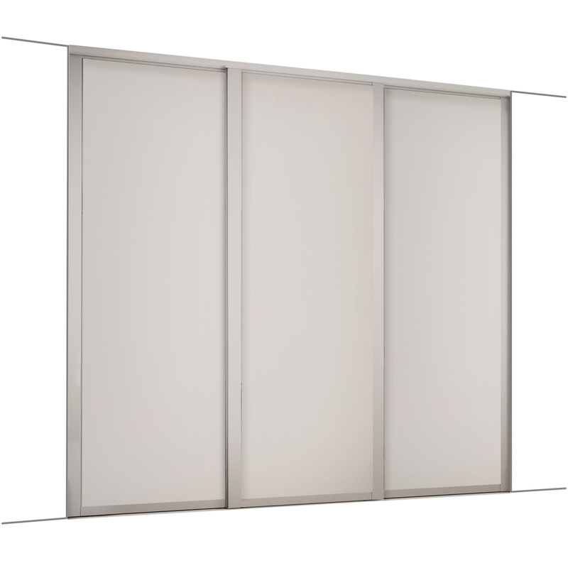 Spacepro Shaker 3 Door Sliding Wardrobe Kit Cashmere 2136 x 2260mm
