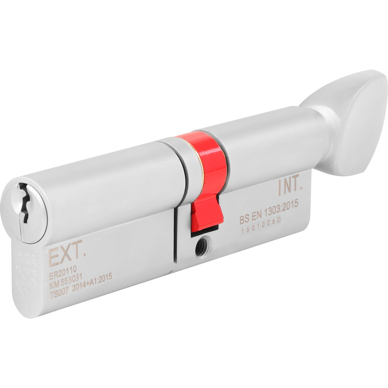 ERA 3 Star Euro Thumbturn Cylinder 45-45mm Satin Chrome