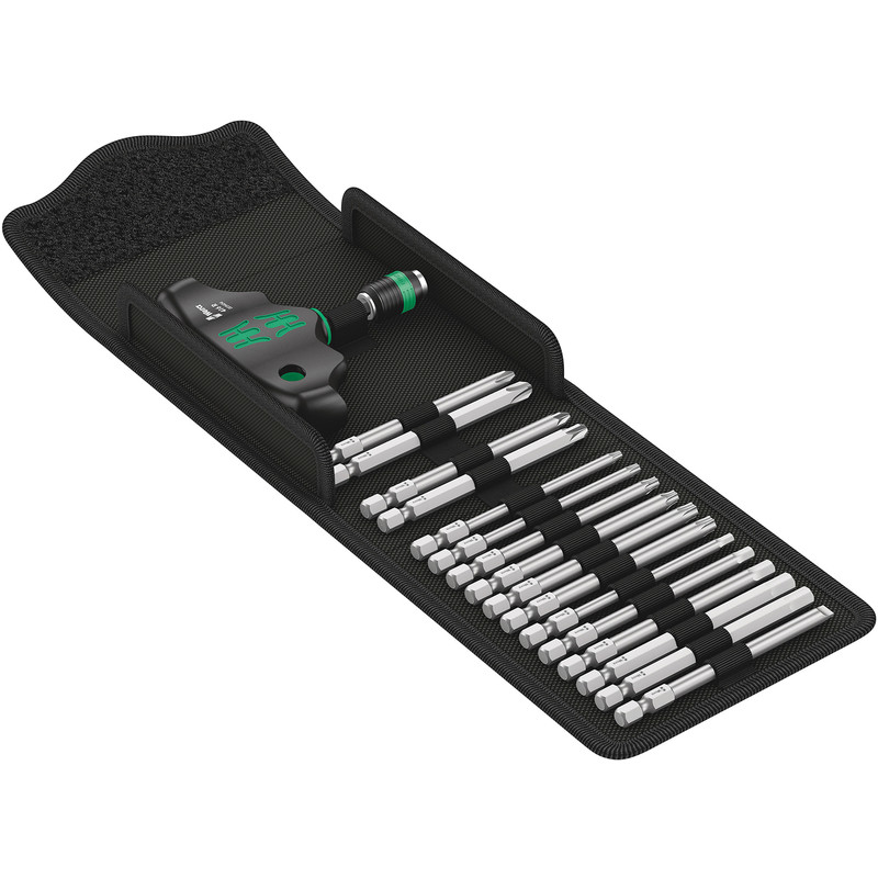 Wera Kraftform Kompakt T-Handle Screwdriver & Bit Set 17 Piece