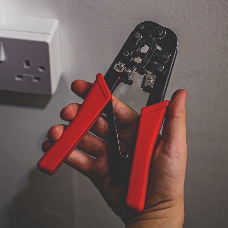 Minotaur Modular Ratcheting Crimping Tool For 8P8C & 6P6C