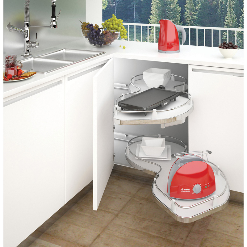 Hafele Twin Pull Out Shelving Unit 1000mm