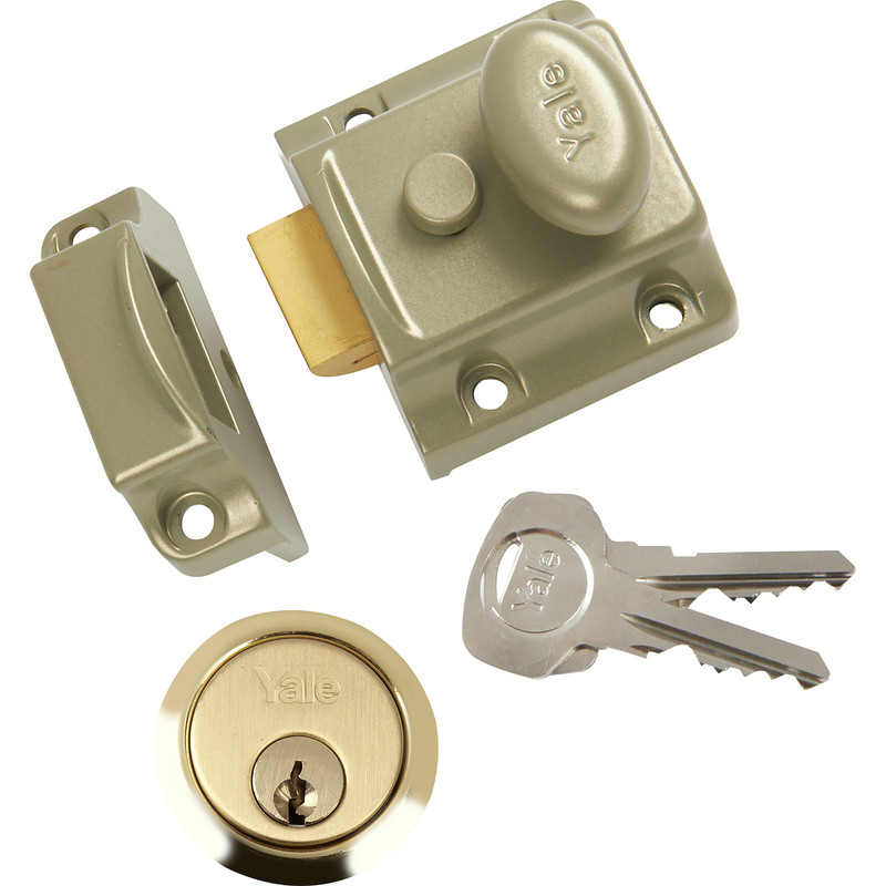 Yale Traditional Nightlatch Brass Narrow
