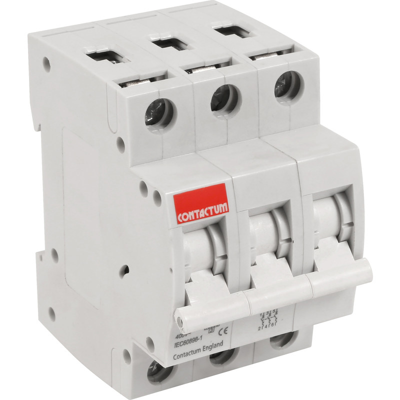 Contactum Triple Pole C Curve MCB 50A 10kA TP