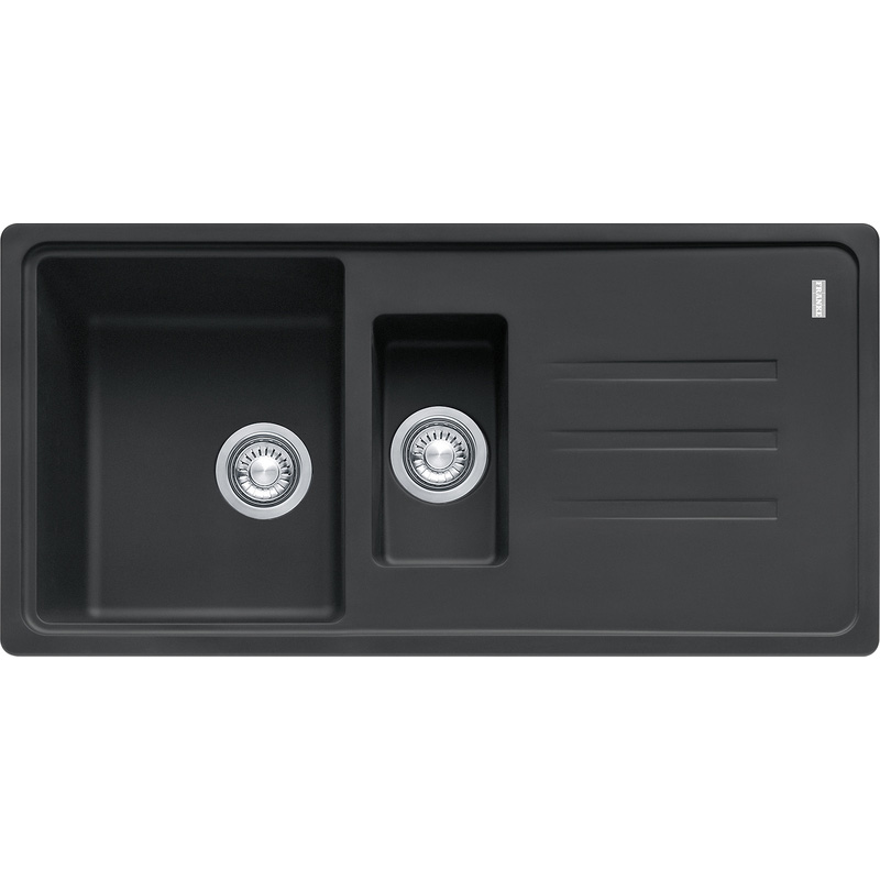 Franke Malta Kitchen Sink & Drainer Onyx 1.5 Bowl