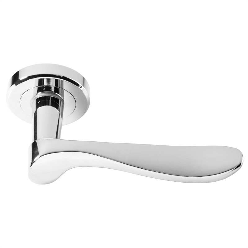 Serozzetta Verdun Lever On Rose Door Handles Polished Chrome