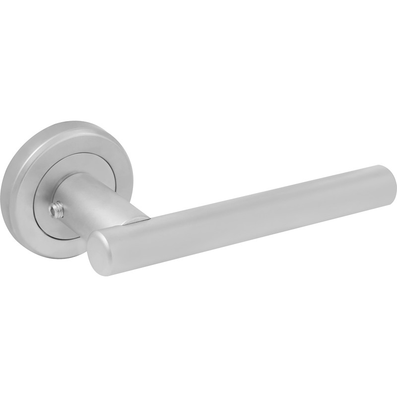Serozzetta Philadelphia Lever On Rose Door Handles Satin Chrome