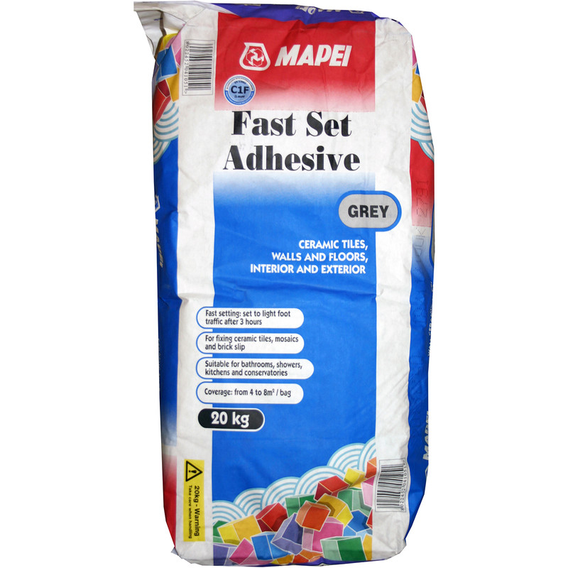 Mapei Fast Set Wall & Floor Tile Adhesive 20kg Grey