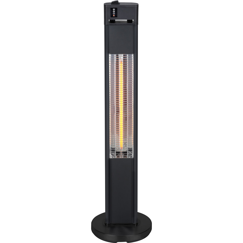 Zink Floor Standing Patio Heater 1.6kW IP55 500 to 1600W