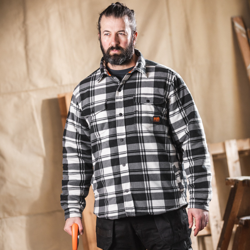 Scruffs Worker Padded Checked Shirt Medium