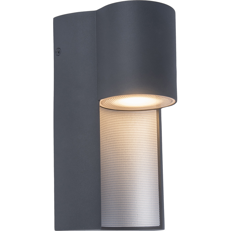 Lutec Urban IP54 Wall Light GU10 Max 35W Dark Grey