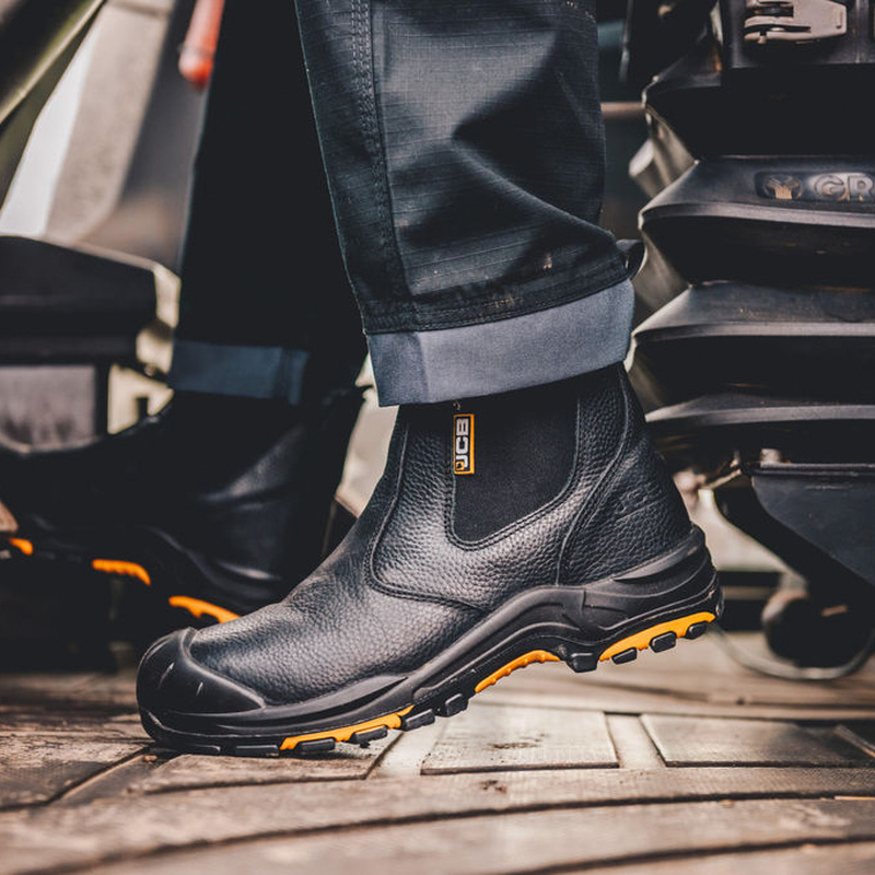 JCB Safety Dealer Boots Black Size 9