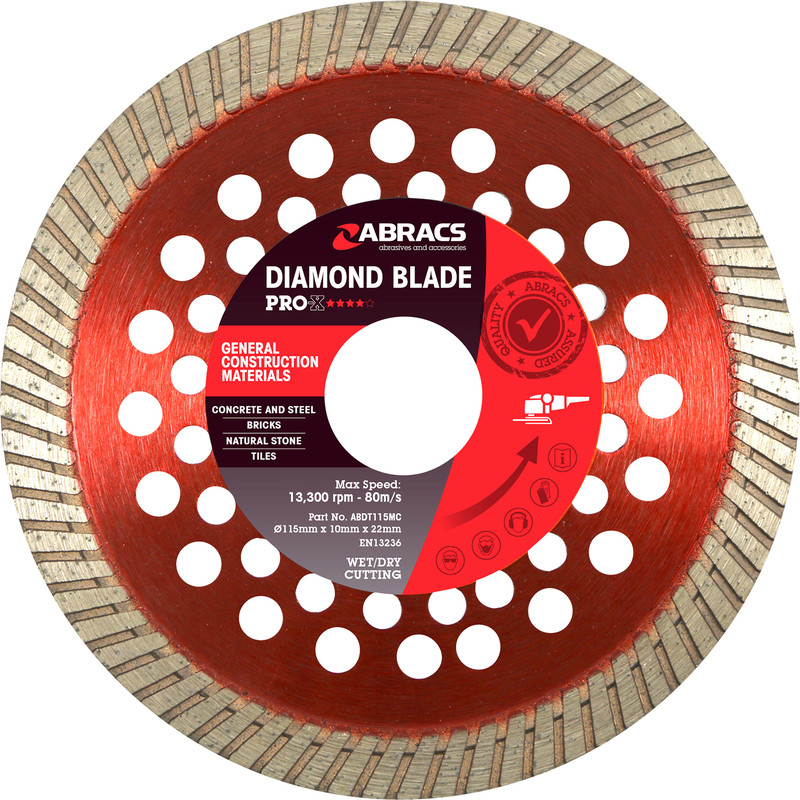 Abracs Pro General Purpose Diamond Blade 115 x 22mm