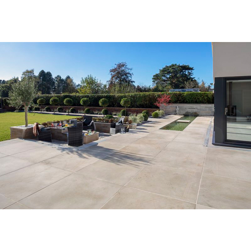 Marshalls Sawn Versuro Paving Slabs Golden Sand 1210 x 1210 x 22mm