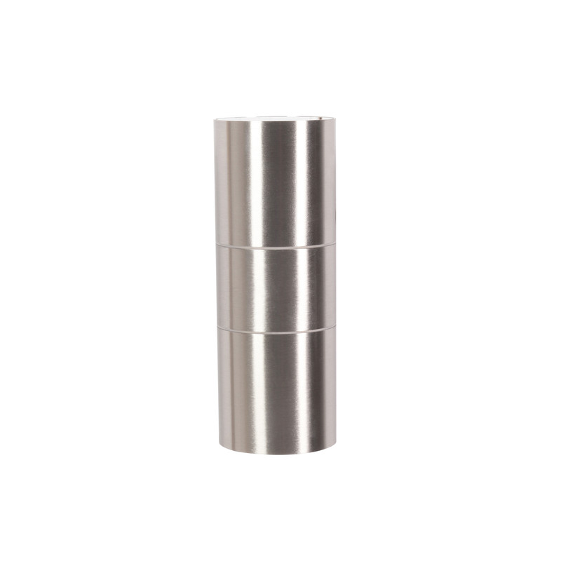 Zink Leto Up & Down Wall Light IP44 Stainless Steel