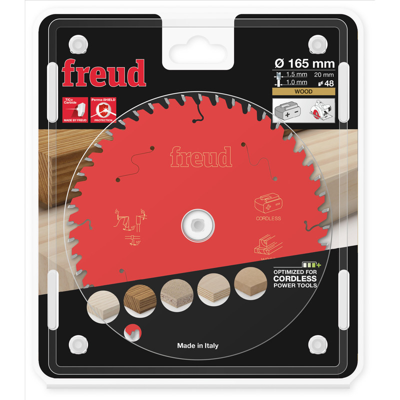 Freud Cordless Circular Saw Blade 165 x 20 x T48