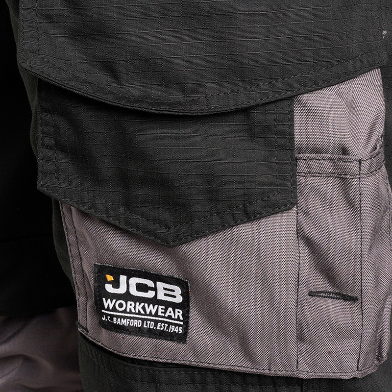 JCB Trade Cargo Pocket Trousers Black 36" R