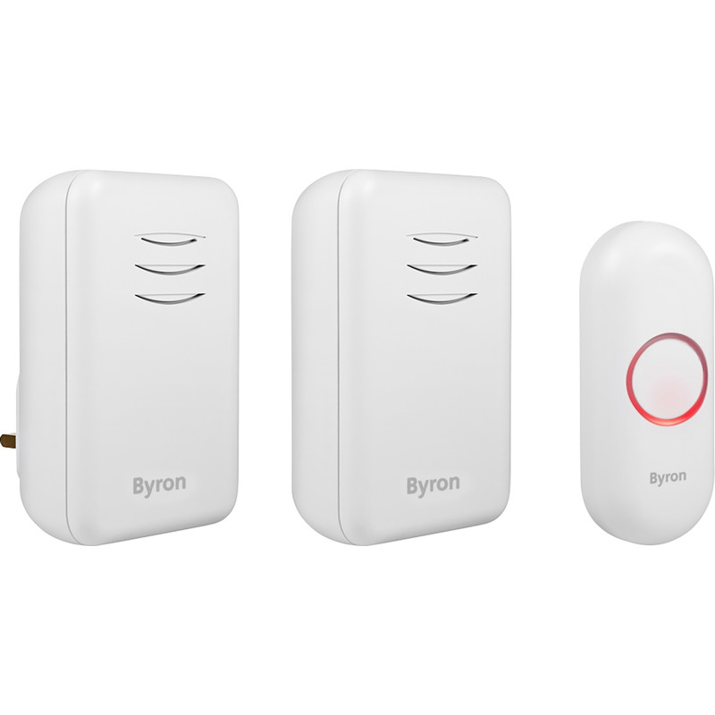 Byron Wireless Doorbell Set Twin Pack