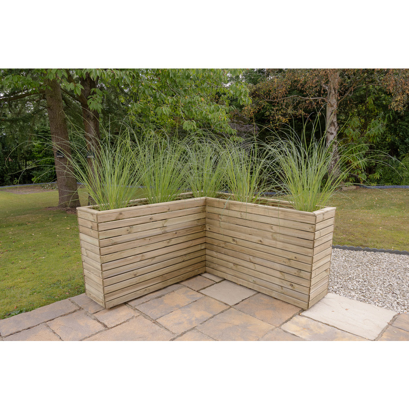 Forest Garden Forest Garden Linear Corner Planter 85 x 160 x 160cm