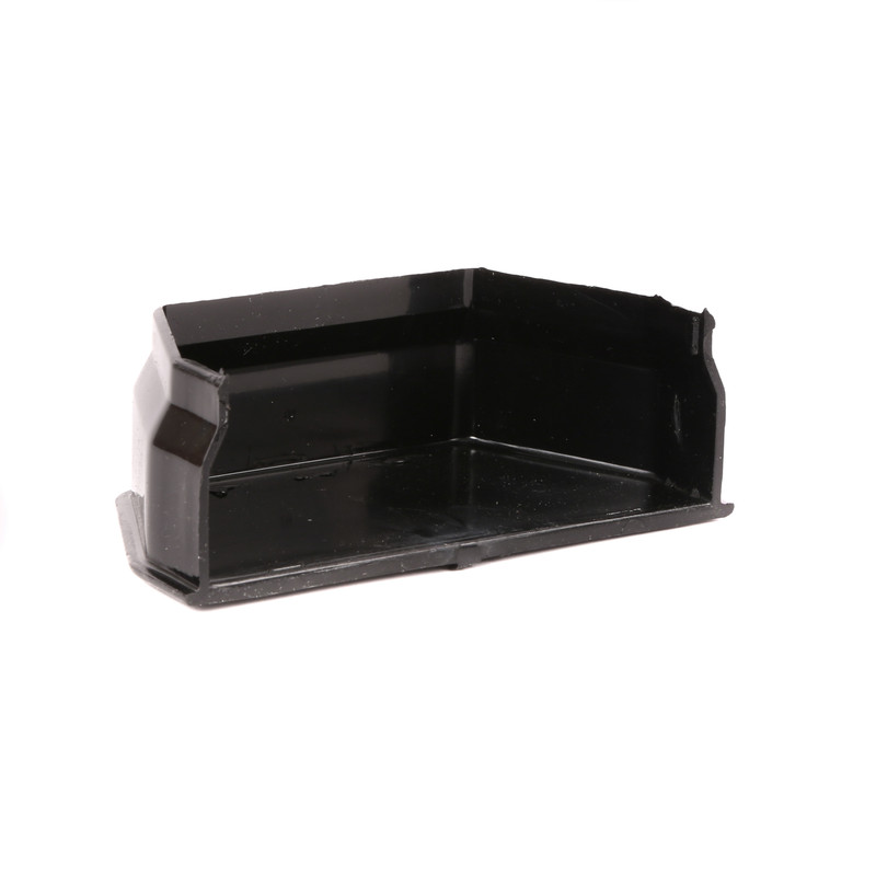 114mm Square Line Stop End Internal Black